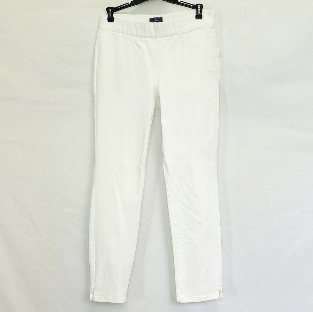 NYDJ White Pull On Ankle Jeans